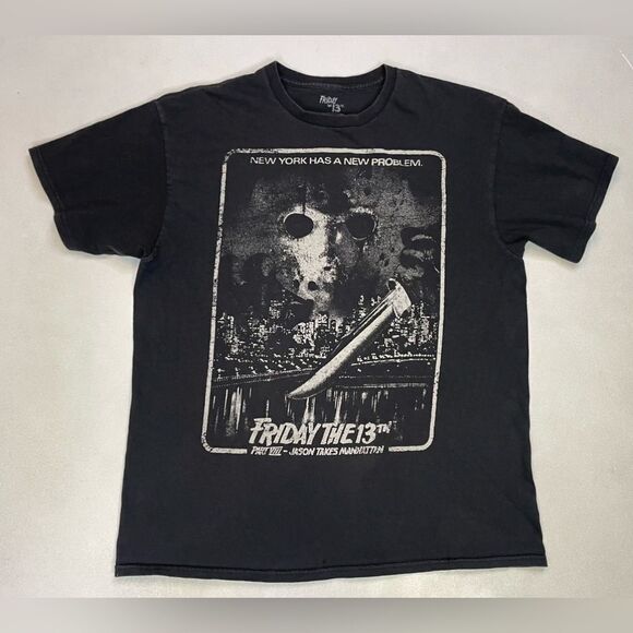Friday The 13th Jason Takes Manhattan VIII New York Problem T-shirt Men Large - Picture 1 of 6